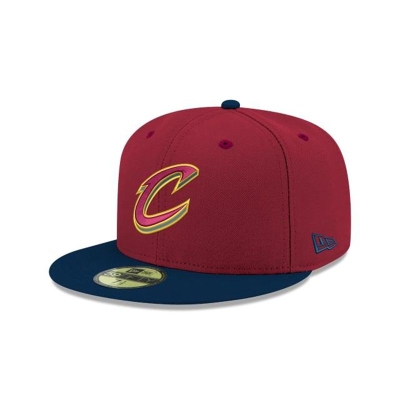 Red Cleveland Cavaliers Hat - New Era NBA 2Tone 59FIFTY Fitted Caps USA3096781